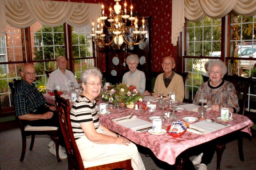 dinner party, events, senior living community, programs, wedgewood estates